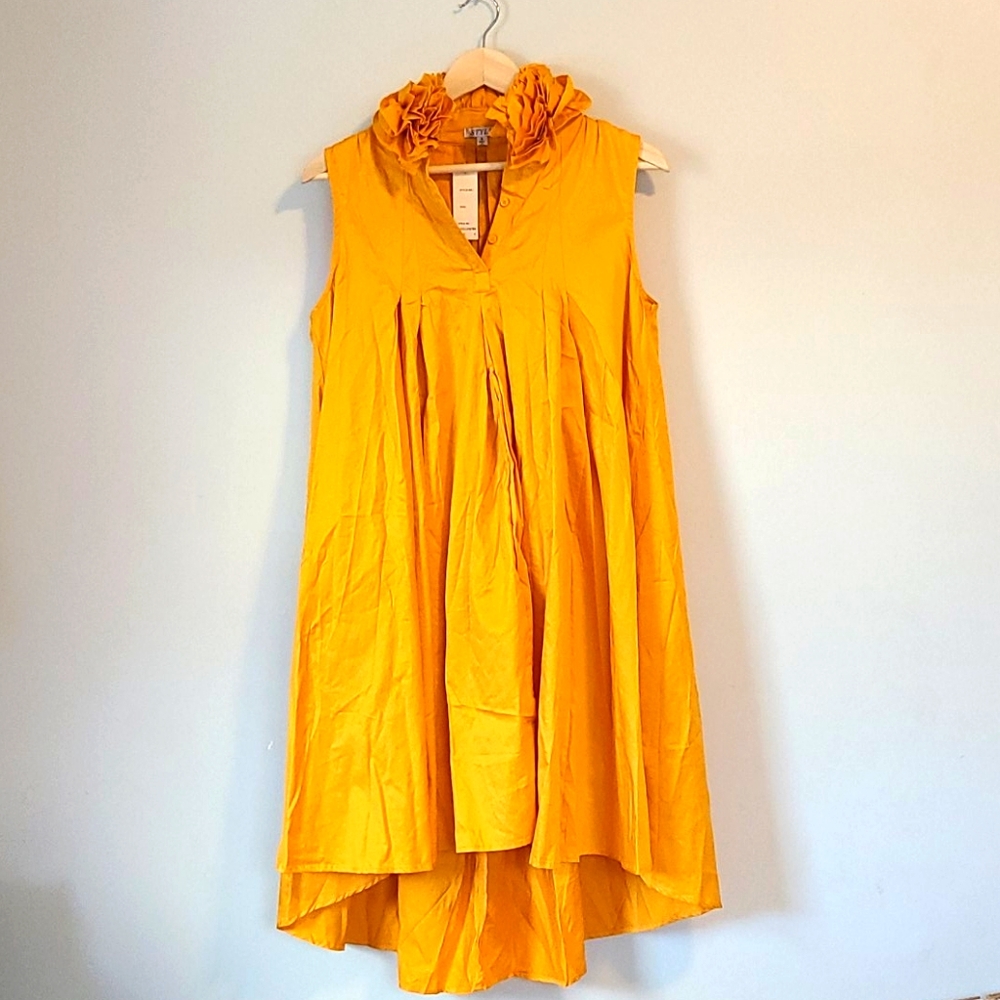 Style Mustard Yellow High Low Dress